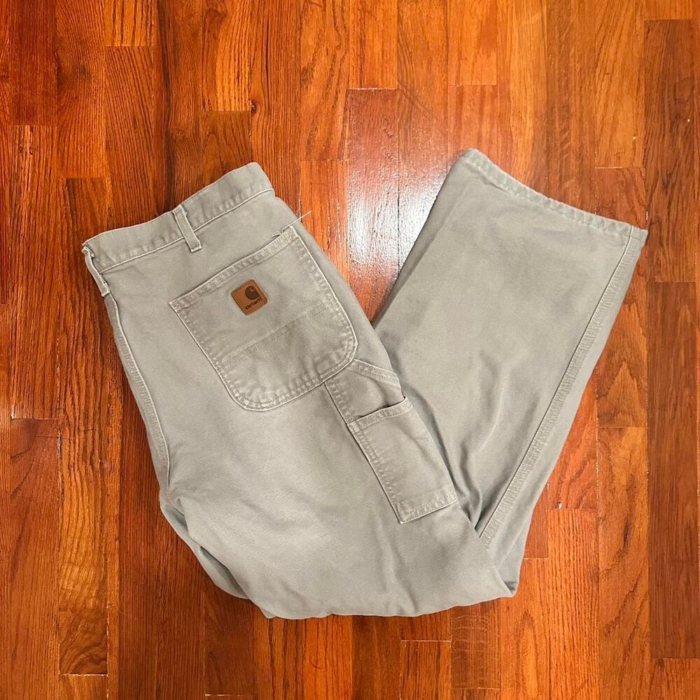 Carhartt Cream Men's Carpenter Jeans